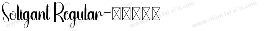 Soligant Regular字体转换